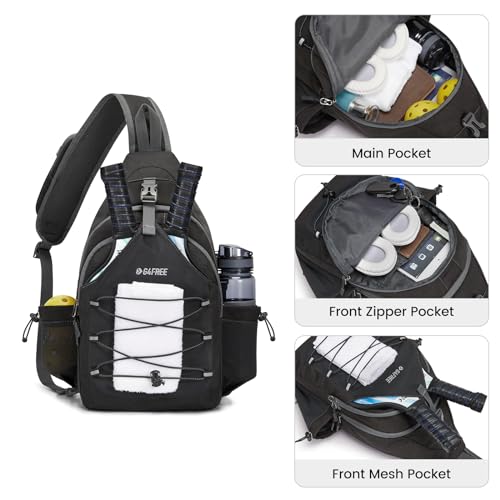 G4Free Pickleball Crossbody Sling Bag for Men and Women