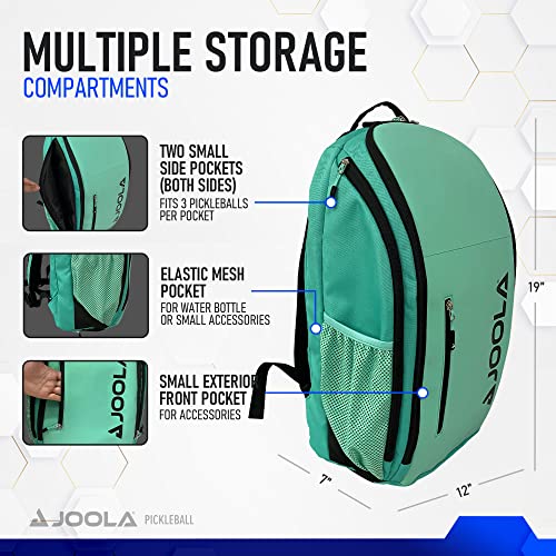 Teal Pickleball Bag Holds 8 Paddles & Accessories