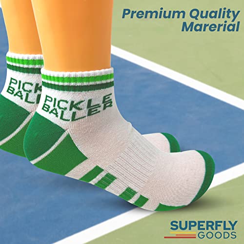 PICKLE BALLER Performance Crew Socks for Men & Women