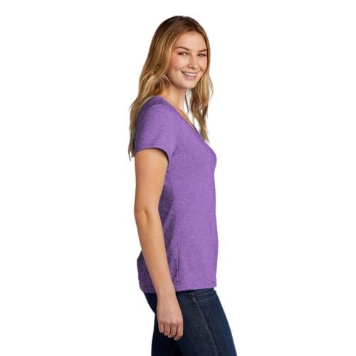 Women's V-Neck Pickleball Performance Tee - Purple