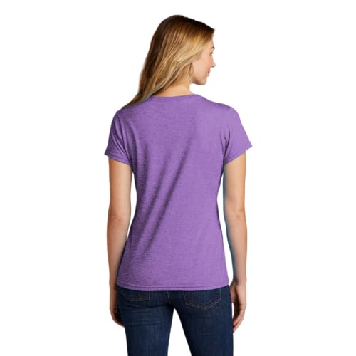 Women's V-Neck Pickleball Performance Tee - Purple