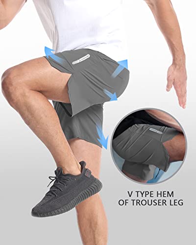 CANGHPGIN 2-Pack Mens Quick Dry Athletic Shorts