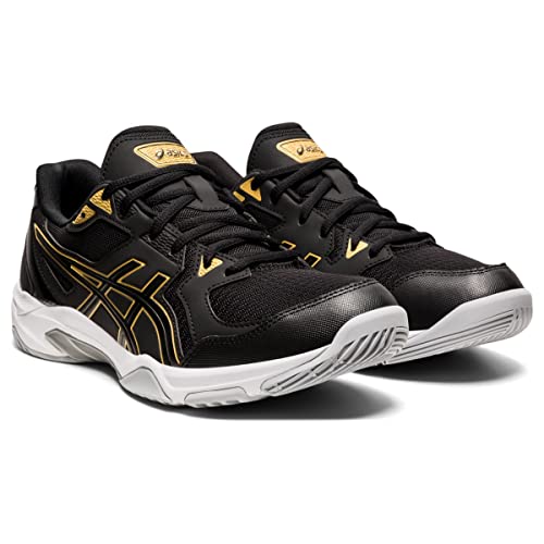 ASICS Men's Gel-Rocket 10 Court Shoes, Black/Gold