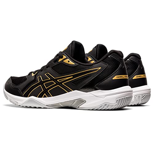ASICS Men's Gel-Rocket 10 Court Shoes, Black/Gold