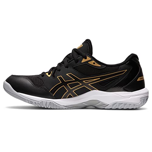 ASICS Men's Gel-Rocket 10 Court Shoes, Black/Gold