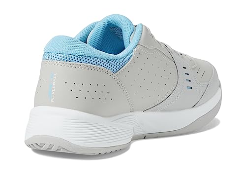 Skechers Women's Viper Court Pickleball Shoes, Grey/Blue, 8
