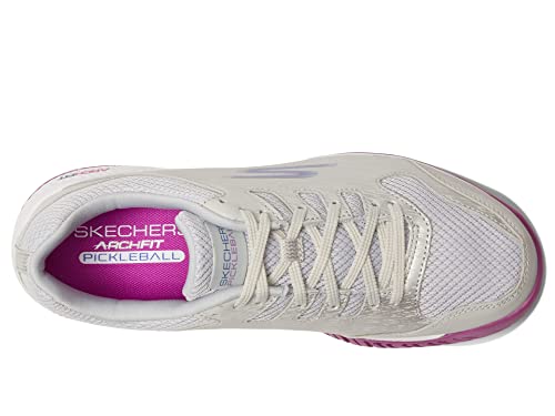 Women's Skechers Viper Court Pickleball Shoes, Grey/Purple, Size 9