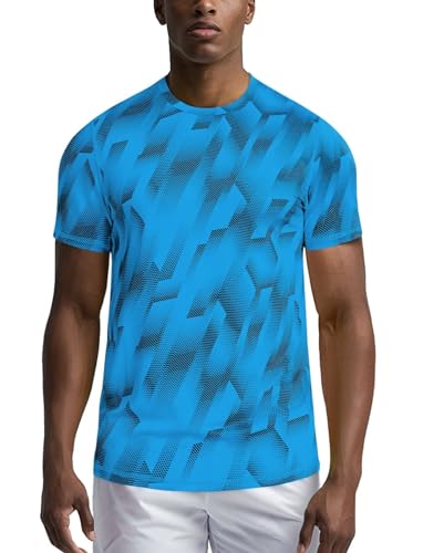 Men's Blue Dry Fit Workout Shirt - XL