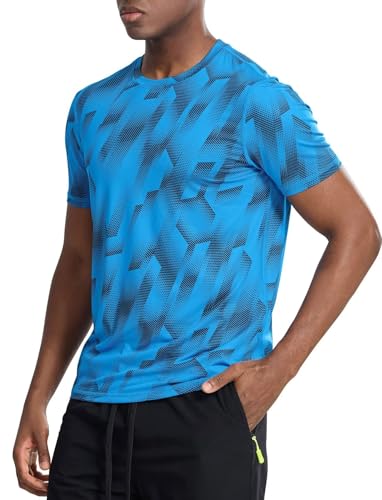 Men's Blue Dry Fit Workout Shirt - XL