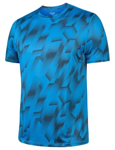 Men's Blue Dry Fit Workout Shirt - XL