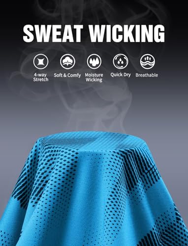 Men's Blue Dry Fit Workout Shirt - XL