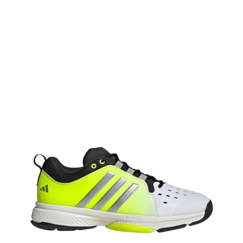 Adidas Men's Court Pickleball Sneaker, White/Silver/Black, Size 10.5