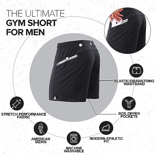Anthem Athletics Hyperflex Men's Workout Shorts - Black Onyx