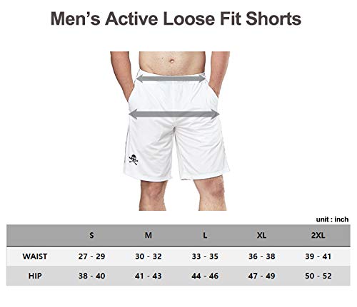 DEVOPS Men's 2-Pack Loose-Fit Pickleball Shorts