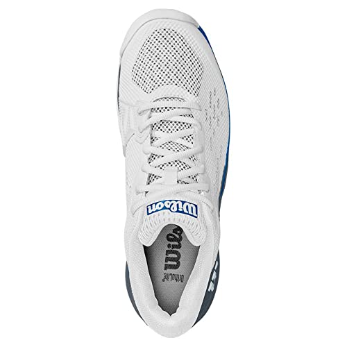 Wilson Men's Pickleball Sneaker, White/Grey/Blue, Size 10