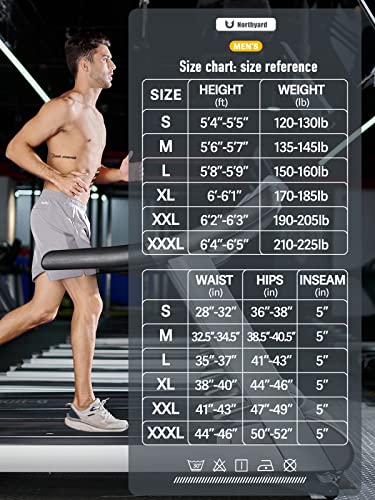 NORTHYARD Men's Pickleball Athletic Shorts 7'' Stone-XL