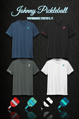 Johnny Pickleball Stretch Performance Crew Neck T-Shirt in Insignia Blue