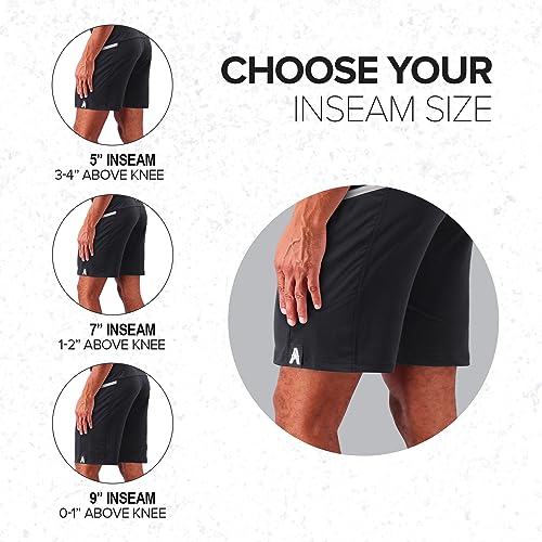 Anthem Athletics Hyperflex Men's Workout Shorts - Black Onyx
