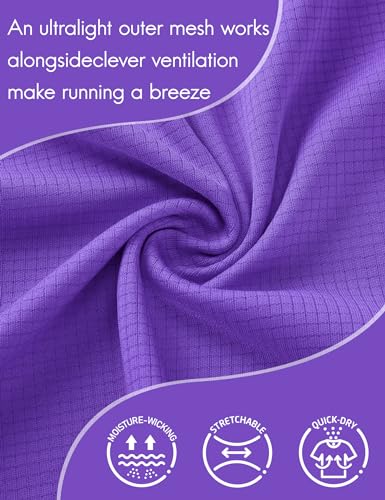 Haimont Men's Purple Crewneck Tee for Pickleball