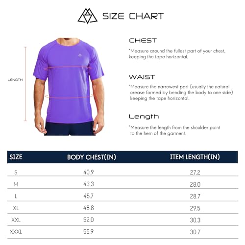 Haimont Men's Purple Crewneck Tee for Pickleball