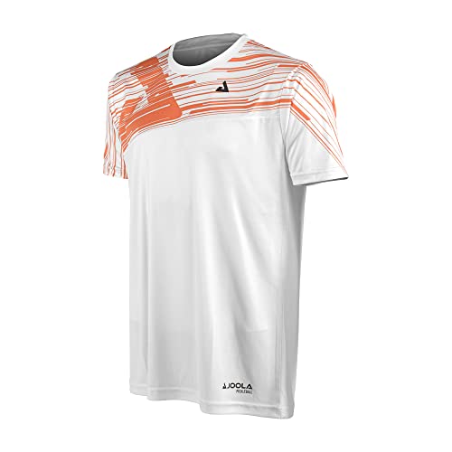 JOOLA Men's Ben Johns Trigon Pickleball Tee, XL White/Orange