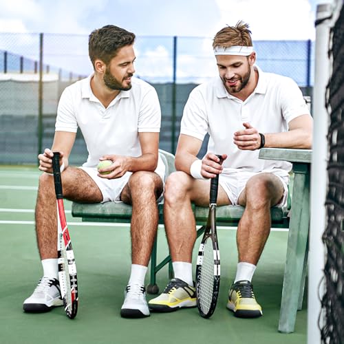 Men's Arch Support Pickleball Sneakers in Yellow/Black