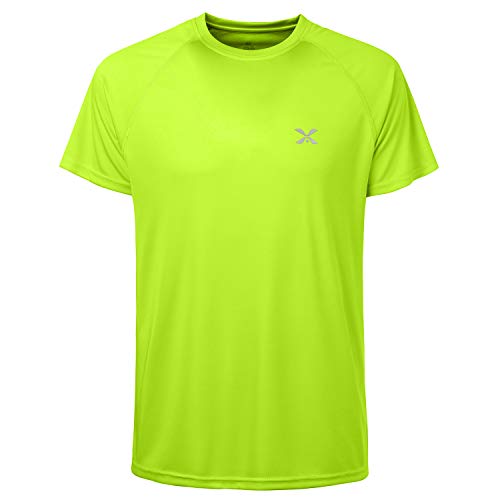 Men's Corna Yellow UPF 50+ Workout Athletic Shirt