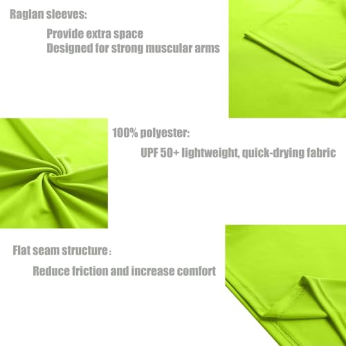 Men's Corna Yellow UPF 50+ Workout Athletic Shirt