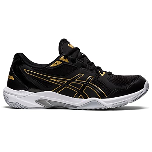 ASICS Men's Gel-Rocket 10 Court Shoes, Black/Gold