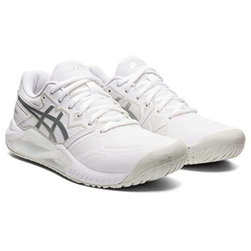 ASICS Gel-Challenger 13 Women's Pickleball Shoes, White/Silver