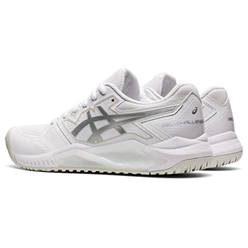 ASICS Gel-Challenger 13 Women's Pickleball Shoes, White/Silver