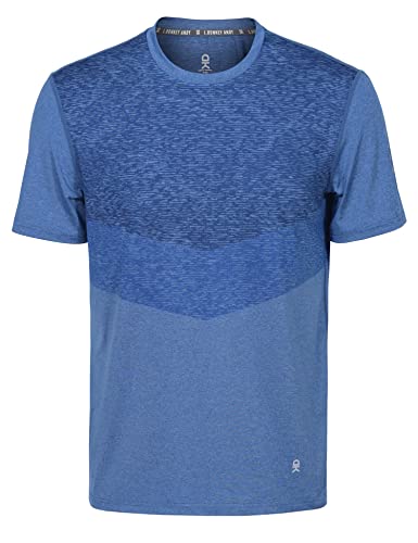 Men's UV Protection Quick Dry Pickleball Tee - Blue