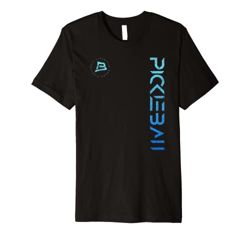 Distressed Blue Gradient Premium Pickleball Tee