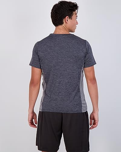 Men's Quick Dry Crew Neck Athletic T-Shirt 5-Pack