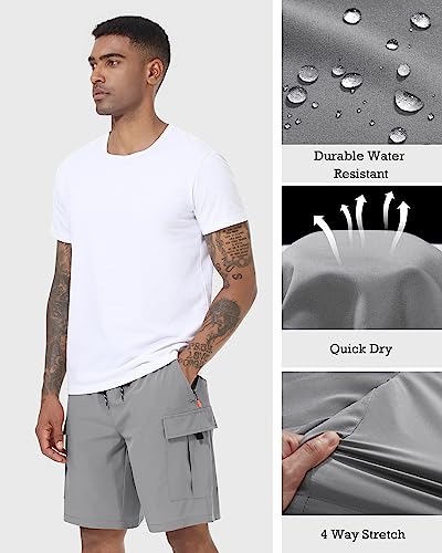 Men's Quick Dry Lightweight Cargo Shorts for Pickleball