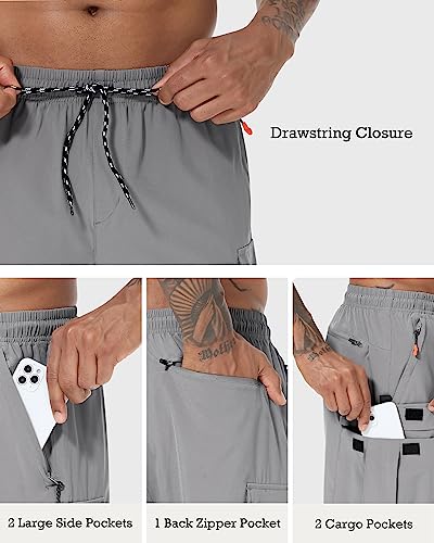 Men's Quick Dry Lightweight Cargo Shorts for Pickleball