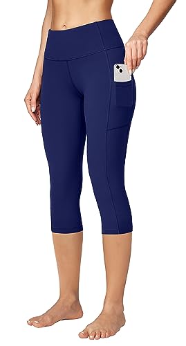 Ewedoos Women's Tummy Control Yoga Capri Leggings