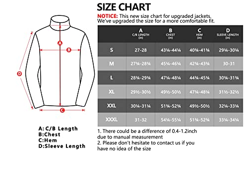 Men's Thermal Hybrid Hiking Jacket, Dark Blue, Size L