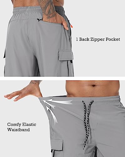Men's Quick Dry Lightweight Cargo Shorts for Pickleball