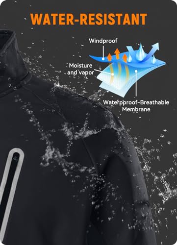 Men's Winter Pickleball Softshell Jacket, Water Resistant