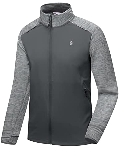 Men's Quick Dry Running Jacket with Thumbholes
