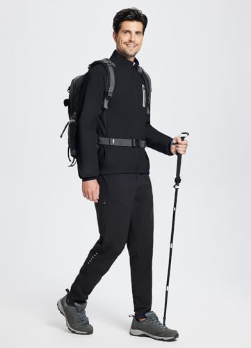 Men's Winter Pickleball Softshell Jacket, Water Resistant