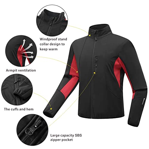 Men's Pickleball Thermal Jacket - Windproof Reflective Fleece