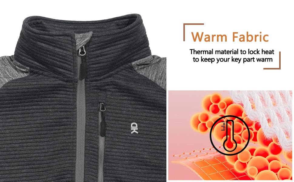 Men's Thermal Performance Jacket for Pickleball and Hiking