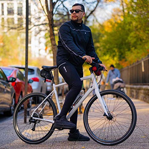 Souke Sports Men's Winter Cycling Jacket Reflective Black