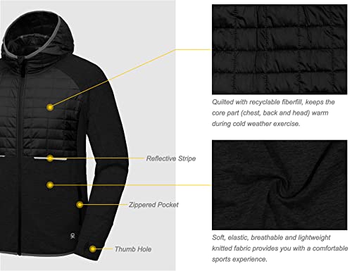 Men's Lightweight Running Jacket for Winter Pickleball Tennis