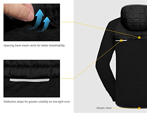 Men's Lightweight Running Jacket for Winter Pickleball Tennis