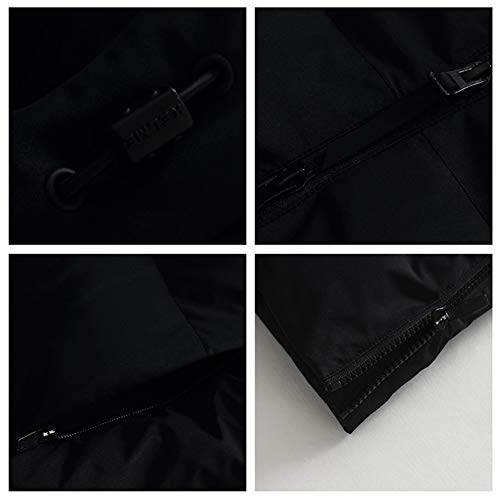 KELME Men's Windproof Winter Pickleball Jacket Black X-Large