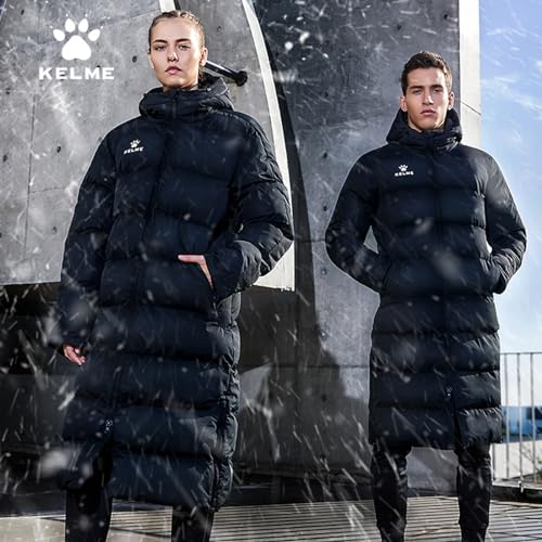 KELME Men's Windproof Winter Pickleball Jacket Black X-Large