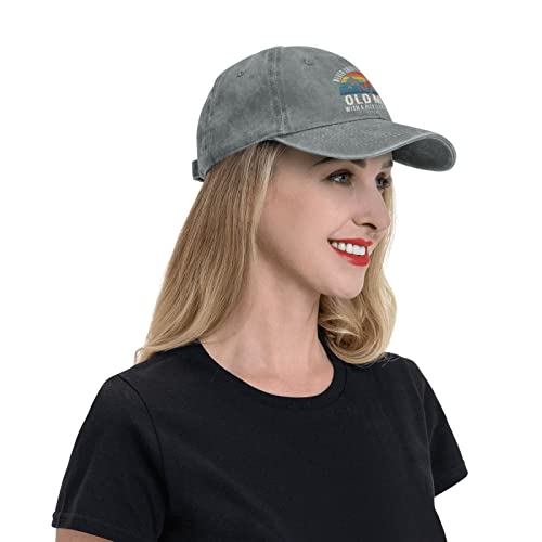 Men's Pickleball Paddle Graphic Baseball Hat, Gray Color